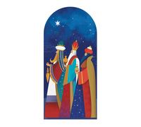 Tre Re Magi Natale Cartone Ritaglio Natività IN Piedi/Stand-Up Wise Uomo Scena