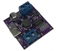 Tre regolabili DC 5v 7v 9v per Pwm Brushless Motor Fan Controller con Mos esterno Design e ingresso di tipo C per soluzioni di raffreddamento versatili viola Pcb confezione da quattro inclusa
