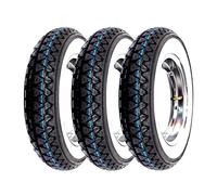 Tre ruote complete Kenda K333 fascia bianca 3.50-10 51J Ape 50