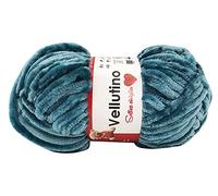 TRE SFERE Ciniglia Vellutino Verde Medio Acquamarina 250 gr Uncinetto