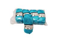 Tre Sfere Filato di Cotone Fiocco Turchese Chiaro 250gr Ferri Uncinetto Maglia