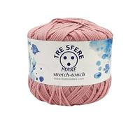 Tre sfere Mare Stretch Touch Filato per Costumi, 100% Poliammide (50 Grammi, 125 Metri) (Rosa)