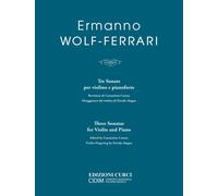 Tre sonate per violino e pianoforte-Three sonatas for violin and piano. Pa...