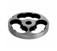 Tre spade raut, piastra per tritacarne 22 foro 00 per cotiche, acciaio inox auto