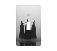 Tre streghe in piedi nel fendinebbia copertura decorativa interruttore singolo Toggle 1 banda piastra da parete per cucina fattoria camera da letto bagno decorazione artistica