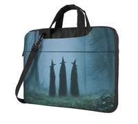 Tre streghe nella foresta nebbiosa borsa per laptop custodia per laptop 15.6 pollici borse per computer imbottita copertura manica per donne uomini