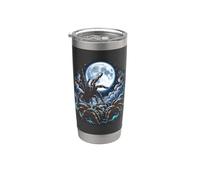 Tre Tarantole Luna Notte Spider Amante Bicchiere termico in acciaio inox doppia parete