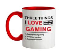 Tre Things i Love Come Molto Gioco - Ceramica Mug - Gamer Divertente Video