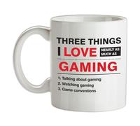 Tre Things i Love Come Molto Gioco - Ceramica Mug - Gamer Divertente Video