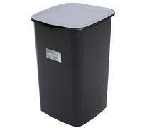 Tre Ti TRT536 Pattumiera, Riciclo, Nero/Grigio, 50 lt