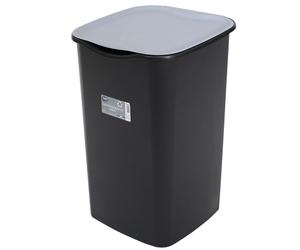 Tre Ti TRT536 Pattumiera, Riciclo, Nero/Grigio, 50 lt