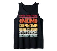 Tre Titoli Mamma Nonna & Grande Nonna E Io Rock Li Tutti Canotta