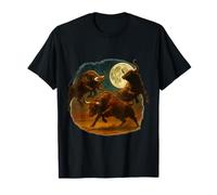 Tre Tori Luna 3 Toros Valor Strano meme maledetto Maglietta