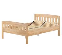 Tre varianti di robusto letto matrimoniale 140x200 in Faggio oliato V-60.76-14