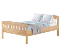 Tre varianti di robusto letto matrimoniale 140x200 in Faggio oliato V-60.76-14