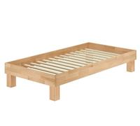 Tre varianti solido futon una piazza larga 100x200 in Faggio massello V-60.87-10