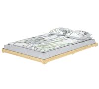 Tre varianti x matrimoniale futon giapponese 140x200 in Pino laccato V-60.47K-14