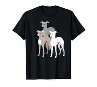 Tre Whippet o Levrieri Italiani Maglietta