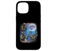 Tre zombi ululano alla luna strano meme zombie Custodia per iPhone 15