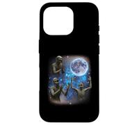 Tre zombi ululano alla luna strano meme zombie Custodia per iPhone 16 Pro