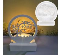 TREABEAR Stampo in silicone per candele, stampi per candele in silicone, per albero della vita, portacandele, stampi in silicone per candele, parola domestica, stampi in silicone per candele, uccelli