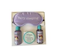 Treacle Moon Fairy Sleeping Sleepy Lavender Pampering Box Set Gel doccia bagno gel Sleepy Lavanda cuscino nebbia & burro corpo e maschera per gli occhi