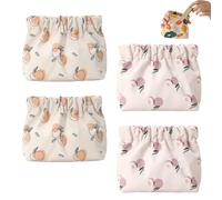 Treadcrck Portable Mini Storage Bag for Purse, Small Pouches for Purse, Mini Storage Bags for Purse, No Zipper Self-Closing Accessories Organizer, Mini Makeup Bag for Purse (4Pcs C)