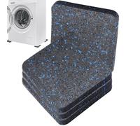 Treadmill Floor Pads, Anti-Vibration Walking Mat, 4-Piece Shock Absorbing Set, Strong Noise-Reducing Design, for Home Gym, Indoor Outdoor Yoga, Fitness Use by Men and Women