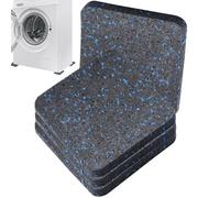 Treadmill Mat - 4 Pieces Exercise Equipment Mat for Floor Protection | Padding Noise Reduction Anti Vibration Pad | for Treadmill Washing Machine Dumbbell Stationary Bike, Rubber