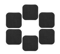 Treadmill Pads Floor - Shock Absorbing Noise Reduction Set, 6 Piece, Bike Trainer Rowing Machine Anti Vibration Mat, Home Office Apartment Garage Workout Fitness Sports Training Equipment Floor