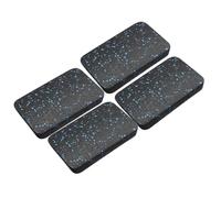 Treadmill Pads, Walking Equipment Mat, Anti-Vibration Design, 4 pezzi Shock Absorbing Set, Palestra Pavimenti Pads for Home, Workout, Indoor, Outdoor Use, 3,94 x 3,94 x 0,47 pollici