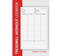 Treadmill Workout Log Book: Daily Cardio Tracker Logbook for Running & Walking Interval Training | Treadmill Workout Journal | 100 Pages