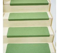 Treads Runner Set da 15 tappeti antiscivolo for interni(Green,80x22+4.5CM)