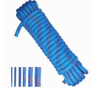 Treadstar、PolipropileneRope、Corda da 10 mm blu Rope 、 Staffa di ancoraggio Dock Lines Braided Rope Nylon Cordless (14 mm-20 metri)