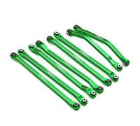 TREAL 7075 Alluminio Sospensione Link Set (8pcs) per Axial 1/8 AXP8 Gilamon - Superiore & Inferiore Anteriore Posteriore Link (Verde)