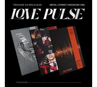 TREASURE 3° Mini Album LOVE PULSE Random Ver CD+92p Book+P.Card+Poster+etc+Gift