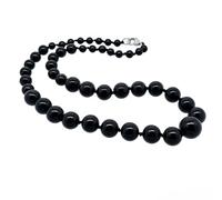 Treasure Bay Collana da donna con pietre preziose naturali da 6 - 12 mm - multicolore agata turchese lapislazzuli ametista quarzo rosa collana - fatto a mano 48 cm gioielli regalo per donne, 48, Gemma