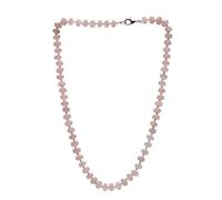 Treasure Bay Collana da donna fatta a mano, 8 mm, a forma di rondella, con perline, Gemma, Agata, avventurina, quarzo rosa