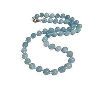 Treasure Bay Collana da donna fatta a mano con pietre preziose da 8 mm, quarzo rosa naturale, occhio di tigre, acquamarina, agata collana per donne e ragazze, Gemma, Quarzo