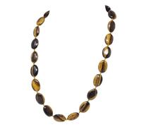 Treasure Bay Collana da donna - Splendida collana con perline naturali per donne e ragazze opale quarzo rosa agata blu, Gemma, Naturale