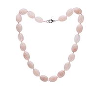 Treasure Bay Collana da donna - Splendida collana con perline naturali per donne e ragazze opale quarzo rosa agata blu, Gemma, Naturale
