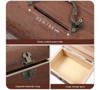 Treasure Chest Mustsake Vintage Decorative Box Pirate Piggy Bank REGALO