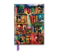 Treasure Hunt Bookshelves Foiled Notebook