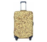 Treasure Maze - Copertura per bagagli da viaggio, lavabile, resistente ai graffi, Labirinto del Tesoro, L