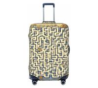 Treasure Maze - Copertura per bagagli da viaggio, lavabile, resistente ai graffi, Mappa del tesoro del labirinto, M