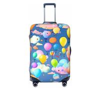 Treasure Maze - Copertura per bagagli da viaggio, lavabile, resistente ai graffi, Palloncini colorati., M