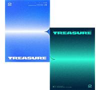 TREASURE [ THE SECOND STEP : CHAPTER ONE ] 1st Mini Album ( PHOTO BOOK. ) ( BLUE + GREEN - SET. ) ( 2 CD+2 FOLDED POSTER(LIMITED!)+2 Pre-Order Item+2 Photo Book+2 Photo Card+ETC )