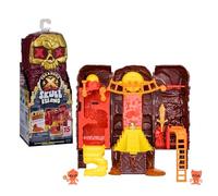 TREASURE X Lost Lands Skull Island - Mini set da gioco Lavaturm, 15 livelli di avventura, supera le trappole e scopri 2 mini action personaggi, trovi il tesoro con placcatura in oro vero?