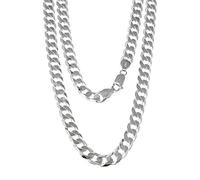 TreasureBay, grosso bracciale a catena grumetta da uomo in argento sterling 9,2 mm, lunghezza 23 cm