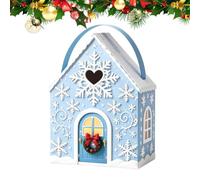 Treat Boxes Christmas Candy Bags - Snacks Treat Container with Handle Boxes | Treat Boxes for Desserts for Party Halloween Birthday Easter | Valentines College School Office Movie Treat Boxes Christmas